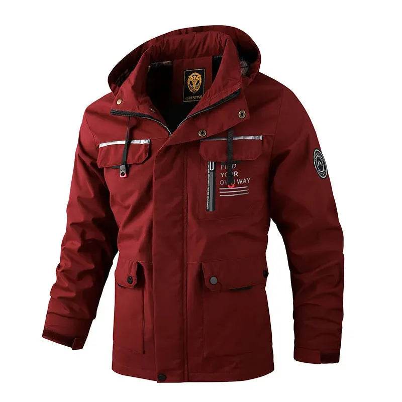 Men's Assault Jacket Spring And Autumn Thin Single Layer Waterproof Windbreaker Outdoor Sports Cargo Coat - EX-STOCK Canada