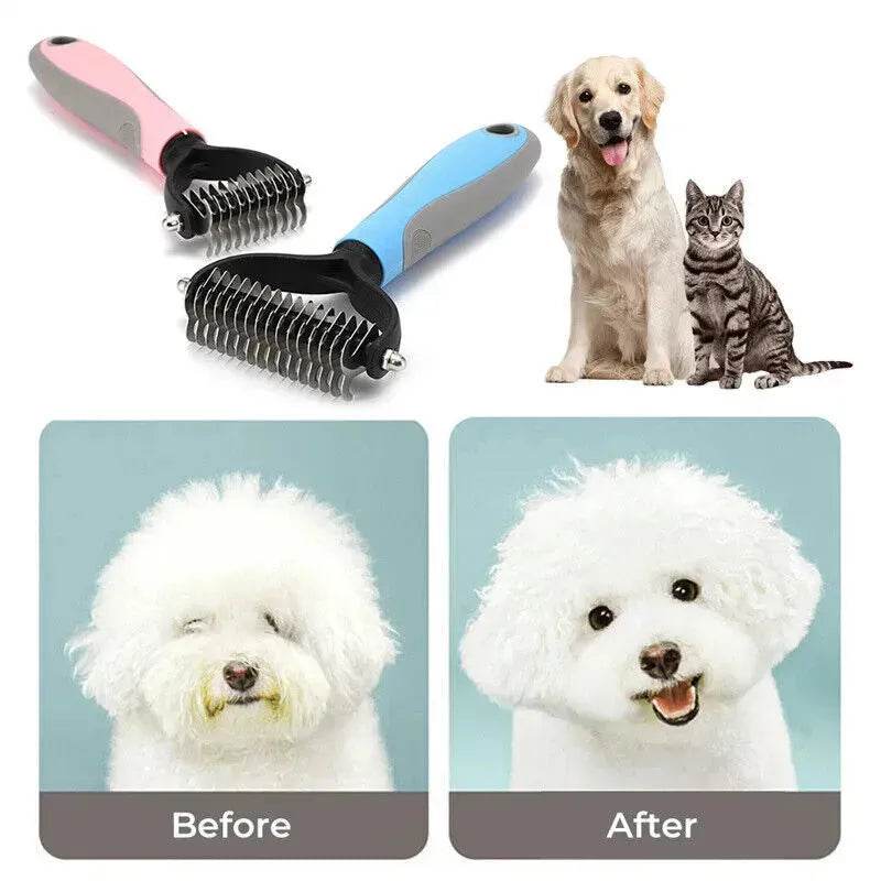 Hair Grooming Brush comb For Pet Dog Cat Deshedding comb - EX-STOCK Canada