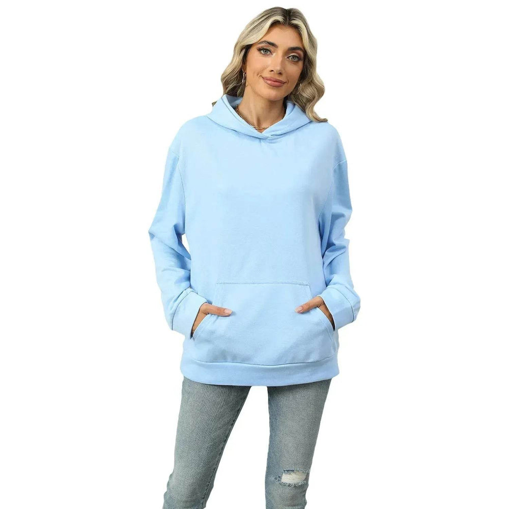 Winter Casual Hooded Pocket Pullover Sweatshirt Women - EX-STOCK Canada
