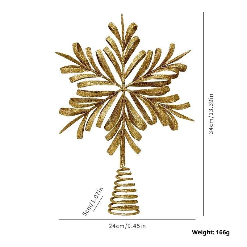 Ornements de Noël Étoile à Huit Ailes ChampagneEX-STOCK Canada