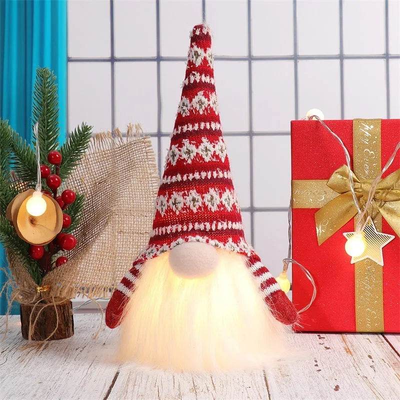 Christmas Decoration Luminous Figurine Doll Ornaments - EX-STOCK Canada