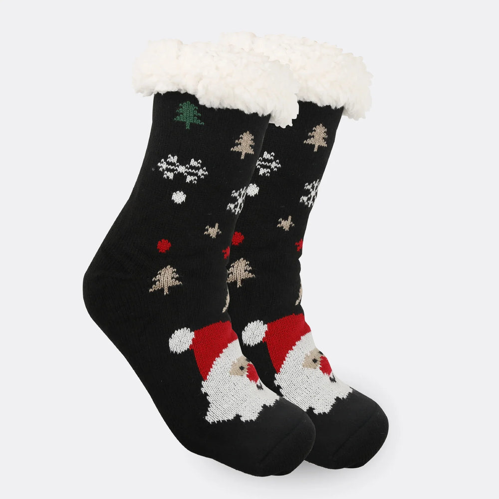 Christmas Women's Thickened Fleece-lined Room Socks EX-STOCK Canada