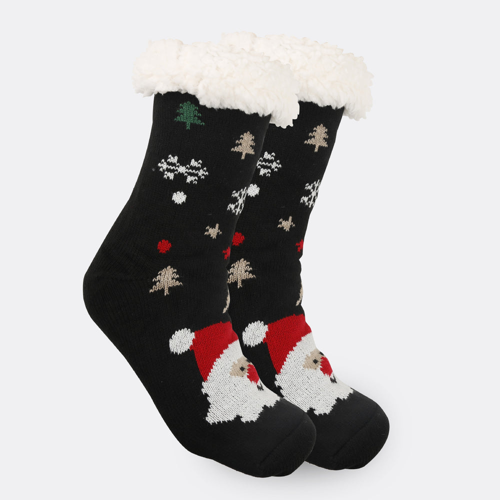 Christmas Women's Thickened Fleece-lined Room Socks EX-STOCK Canada