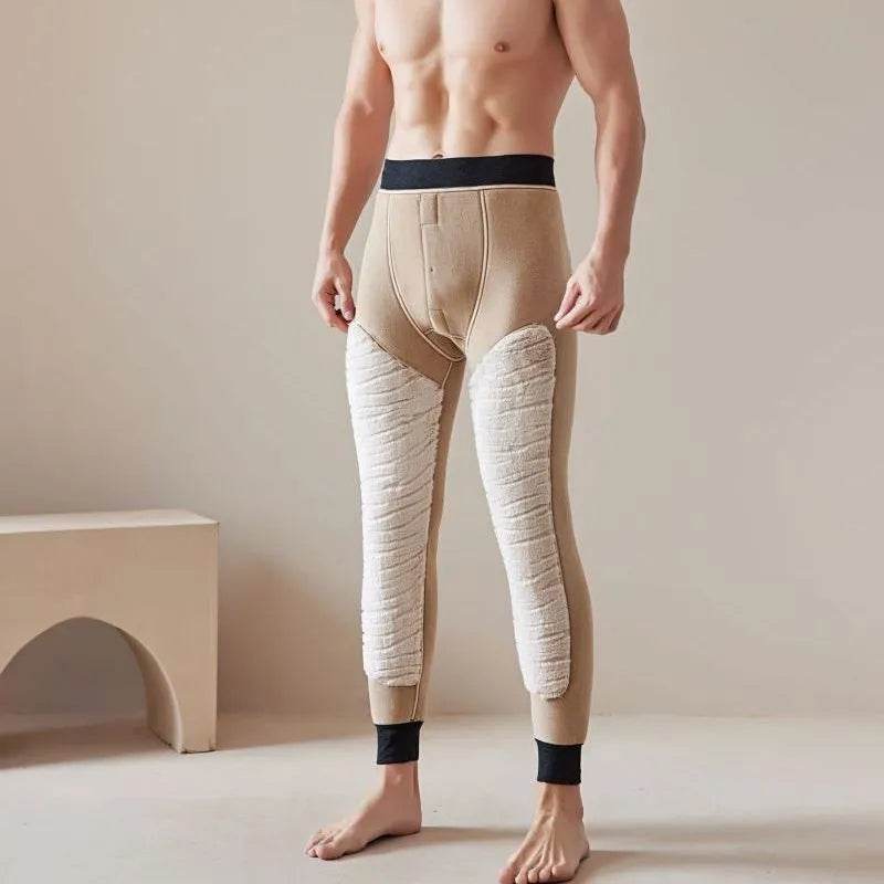 Men's Cotton Pants Graphene Waist Support Fleece-lined Long John - EX-STOCK Canada