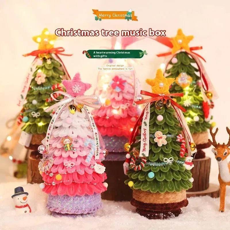 Shop Handmade Vintage Christmas Tree Music Box with Light Xmas Gift Ideas and decorations - EX-STOCK Canada