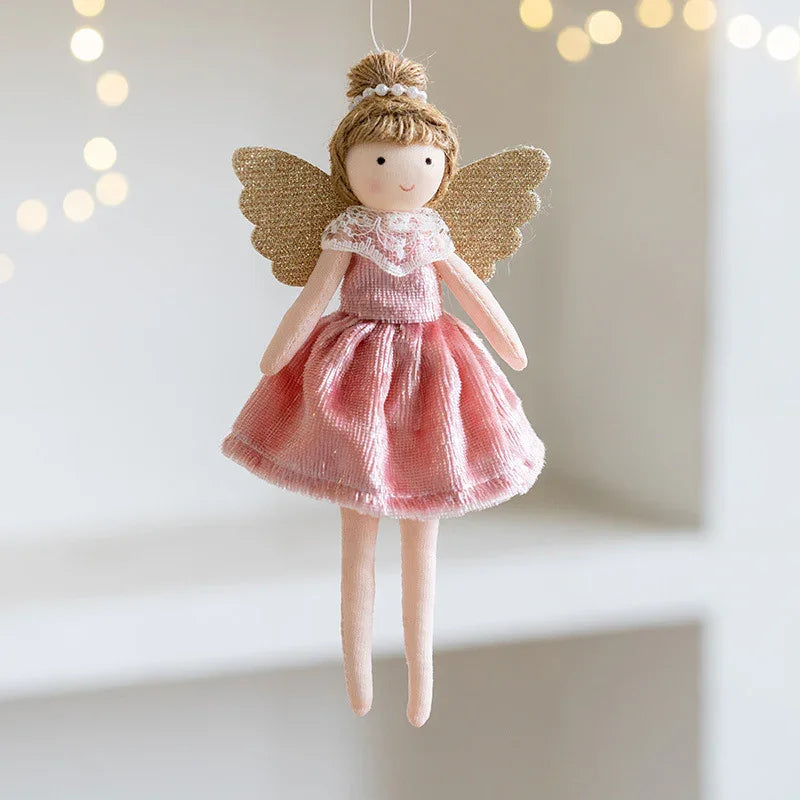 Christmas Decoration High-grade Flannel Ankle-tied Girl Angel Small Pendant EX-STOCK Canada