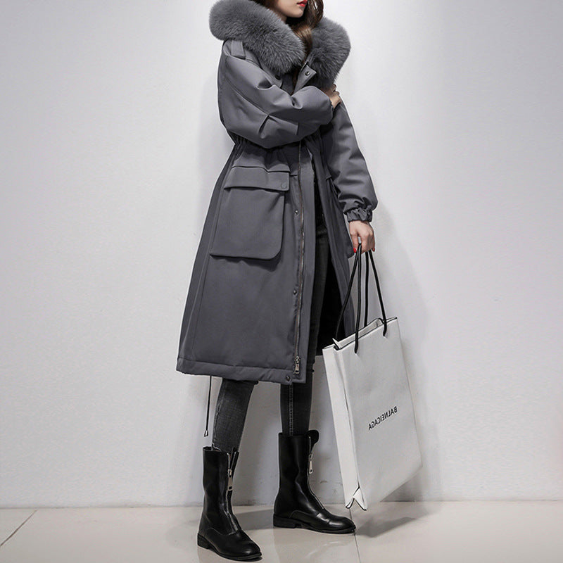 Parker Big Fur Collar Down Jacket Women - EX-STOCK Canada