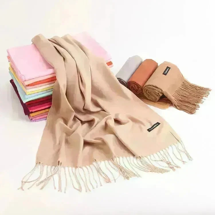 Pure Color Warm Keeping Scarf All-match Cashmere Shawl - EX-STOCK CANADA