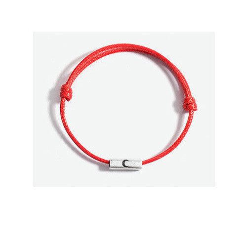 Bracciale Coppia Sole e Luna in Argento Sterling per Uomo e Donna Intrecciato - EX-STOCK Canada