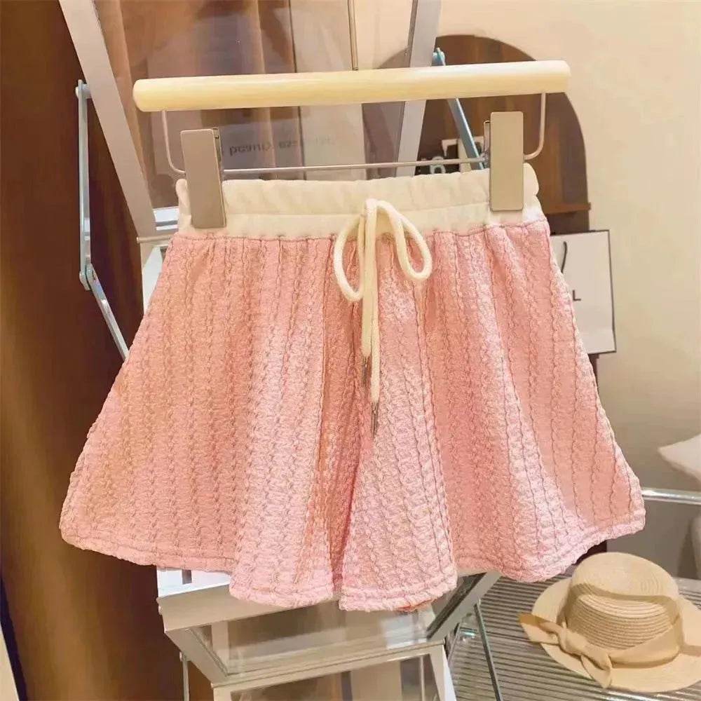 Casual Summer Girls' Suit Shorts Polo Two-piece Set - EX-STOCK Canada