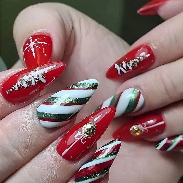 24pcs Christmas False Nail Decal stickers - EX-STOCK Canada