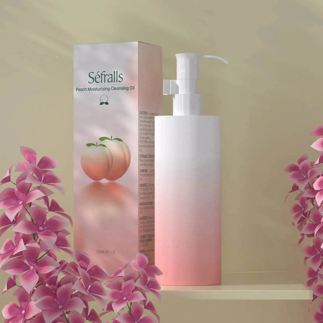 Sefralls Peach Moisturizing Cleansing Oil Natural Ingredients Makeup Removal Oil With Hydrating Jojoba 120ml - EX-STOCK Canada