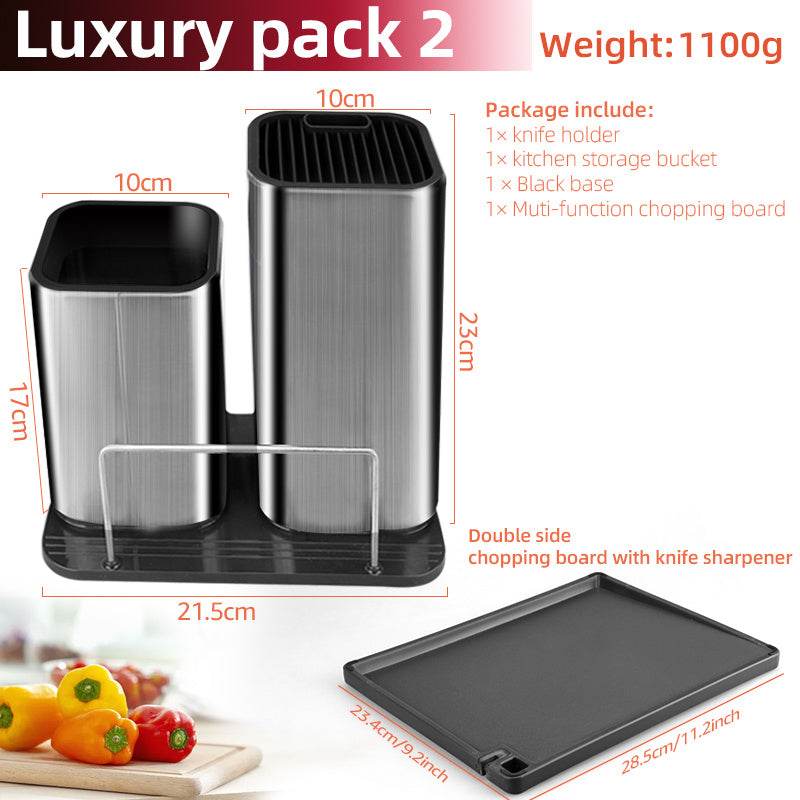 Drainable Knife Chopping Board Holder Size Chopper Holder - EX-STOCK Canada