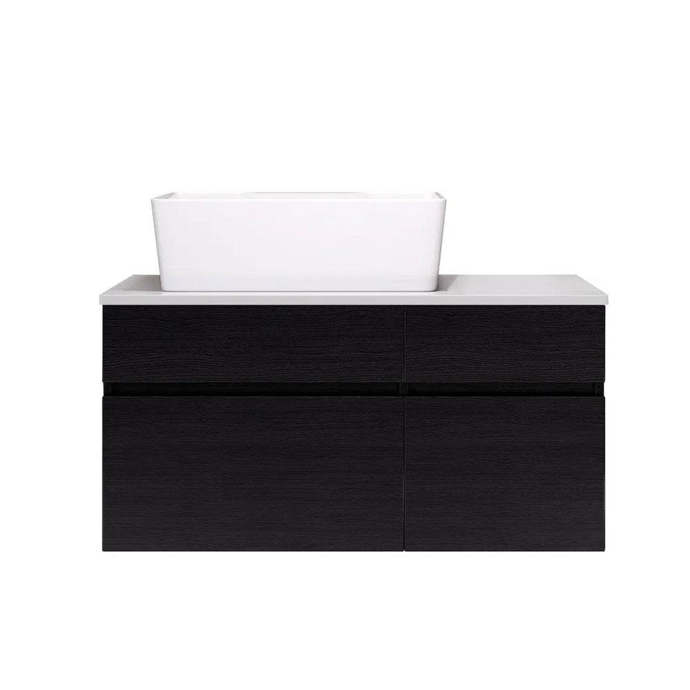 31.5 Inches Wall Mounted Single Bathroom Vanity With Engineered Stone Top - EX-STOCK Canada
