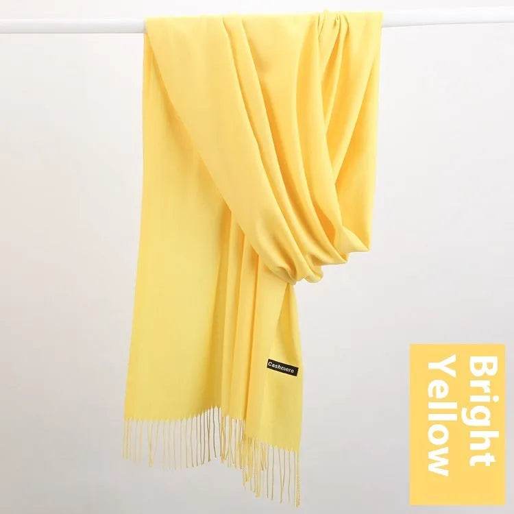 Pure Color Warm Keeping Scarf All-match Cashmere Shawl - EX-STOCK Canada