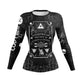 Printed Slim Fit Long Sleeve Workout Tops for Women - EX-STOCK Canada