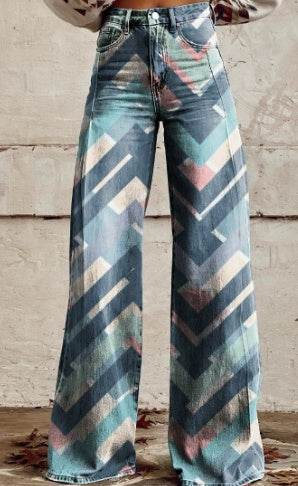 3D Digital Printed Women's Imitation Jeans EX-STOCK Canada
