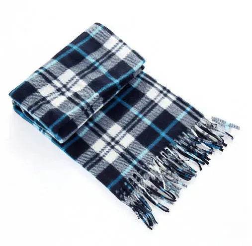 Handmade Autumn And Winter Velvet Fleece Plaid Scarf - EX-STOCK Canada