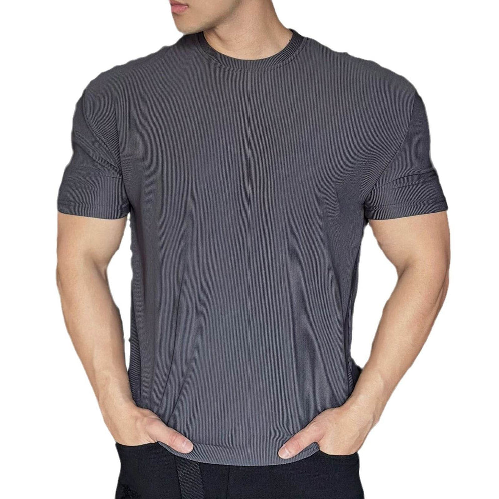 Anti Wrinkle Men Short Sleeve Active wear T-shirt for Workout Gym trainings - EX-STOCK Canada