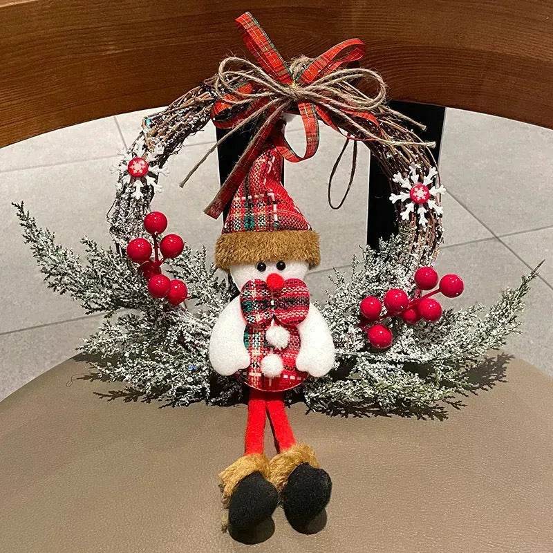 Old Man Snowman Elk Vine Ring Christmas - EX-STOCK Canada