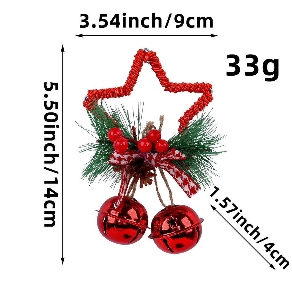 Ciondolo Accessori Campanella Stella di Natale a Cinque PunteEX-STOCK Canada