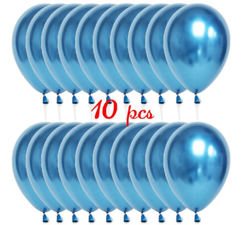 Sequined Latex Balloons for Birthday & Wedding Decorations – 12 Inch Colorful Party Balloons