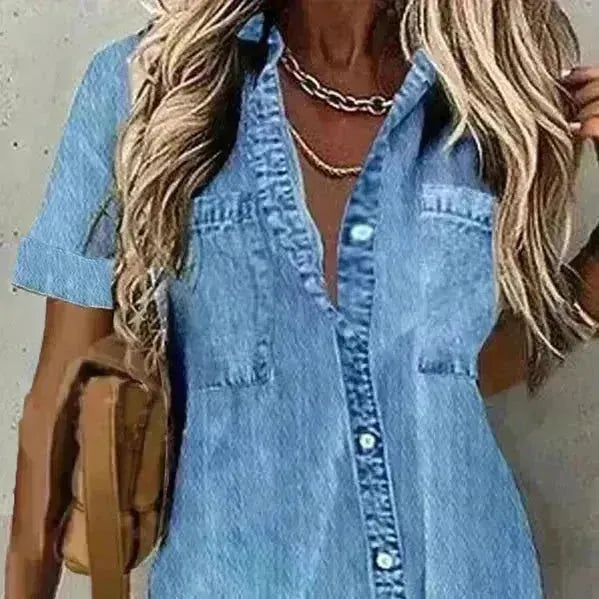 Best Women Women Sliose Shirt Short Shiet Shirt Shirt Shirt Shirt Dress Top Dress