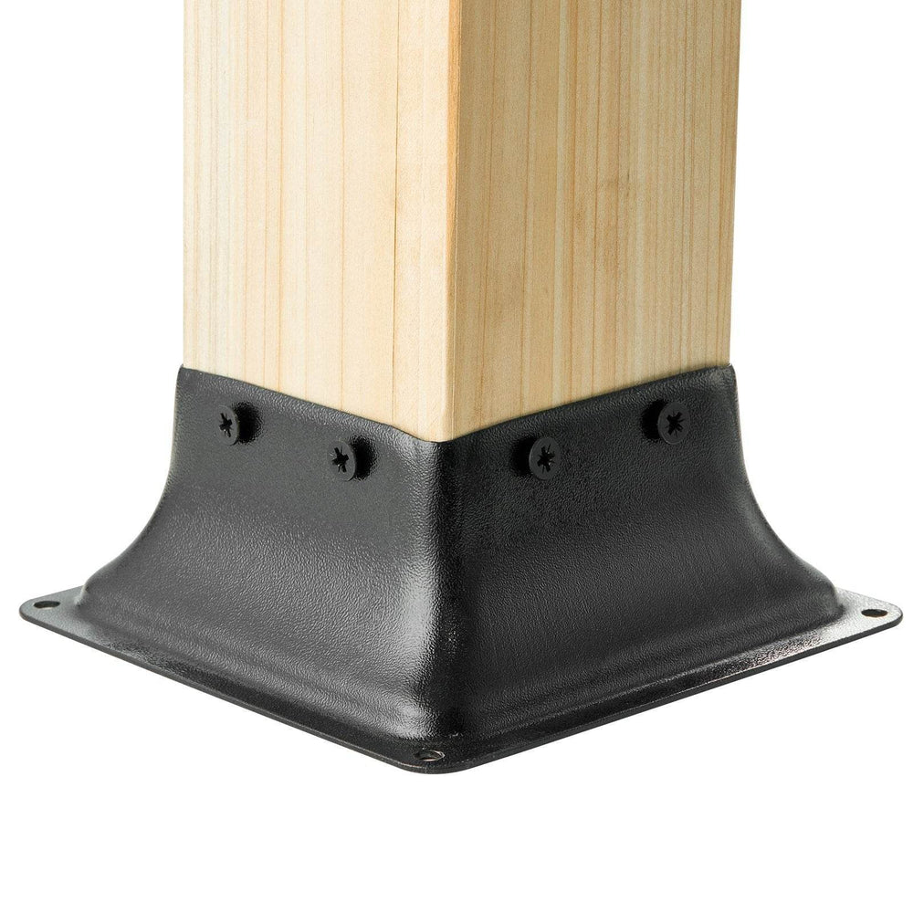 4x4 Post Base 20Pcs, Internal 3.6x3.6 Heavy Duty Powder-Coated Steel Post Bracket Fit For Standard Wood Post Anchor, Decking Post Base For Deck Porch Handrail Railing Support - EX-STOCK Canada