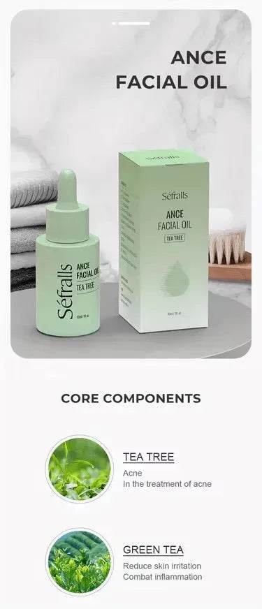 Sefralls Tea Tree Facial Acne Oil Desalinates Acne Marks Hydrating Cleaning Skin Facial Oil 30ml - EX-STOCK Canada