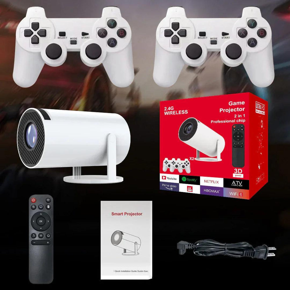 Projecteur de jeu portable HD à écran partagé sans fil pour la maisonEX-STOCK Canada