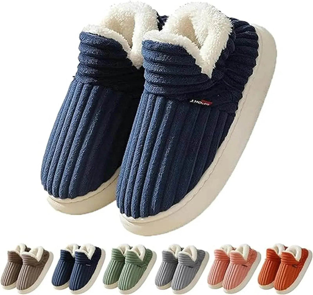 Men Winter New Women Cotton Slippers Outdoor Fashion Couple Slippers Warm Indoor Bedroom Cotton Plush Shoes Fleece Fluffy - EX-STOCK Canada