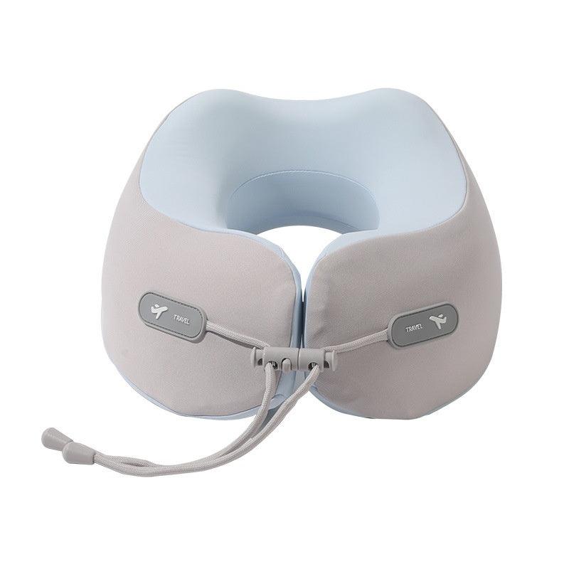 Cuscino da viaggio per il collo a forma di U in memory foam con spazio di archiviazione - EX-STOCK Canada