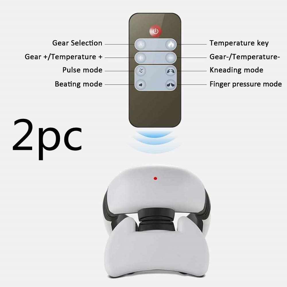 Smart Electric Pulse Back and Neck Massage 4 Heads Pain Relief Tool Health Care Relaxation Cervical Vertebra Physiotherapy EX-STOCK Canada