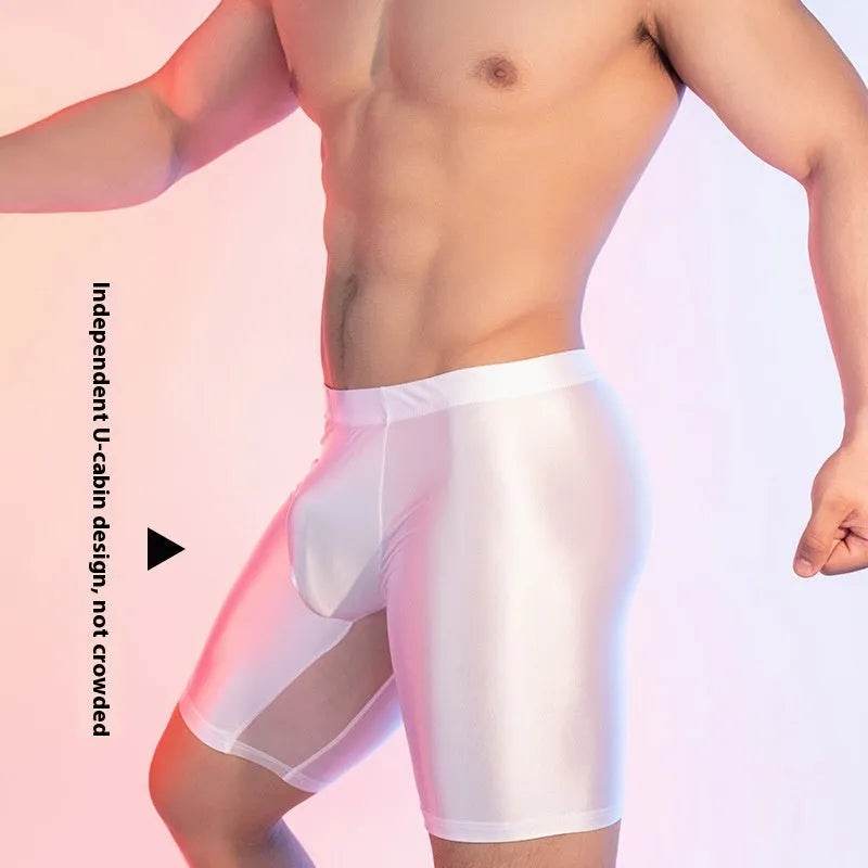 High Elasticity Glossy Ice Silk Sexy Fitness Shaping Leggings - EX-STOCK Canada
