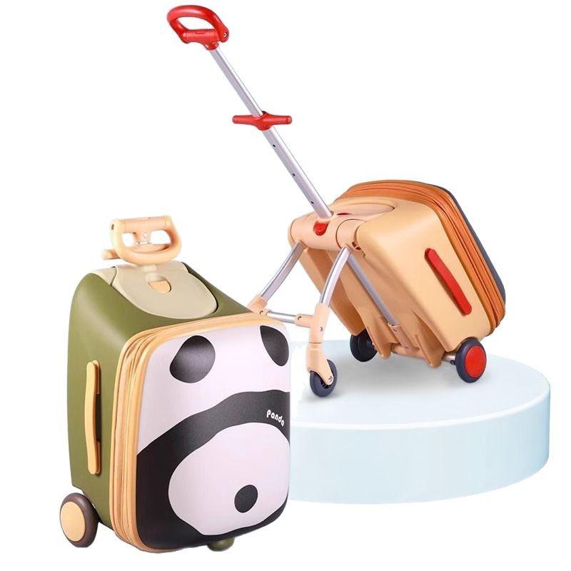 Una maleta de viaje 2 en 1 que también funciona como cochecito. Los niños pueden sentarse y montar mientras la tiras. Perfecta para viajar con niños | EX-STOCK Canada