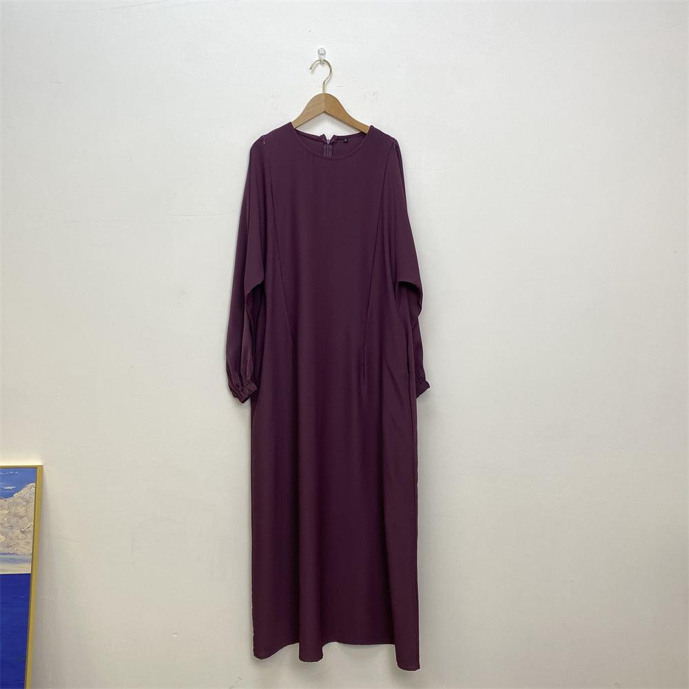 Abbigliamento da infermiera alla moda Muslim Vestito a maniche lunghe a taglio slim - EX-STOCK Canada