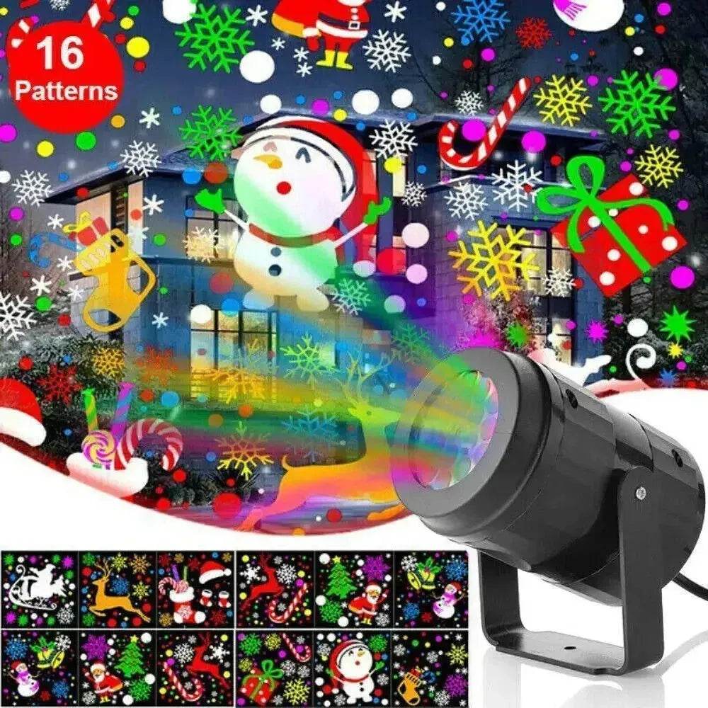 Christmas -themed LED Light Projector Bedroom Party Decor - EX-STOCK Canada