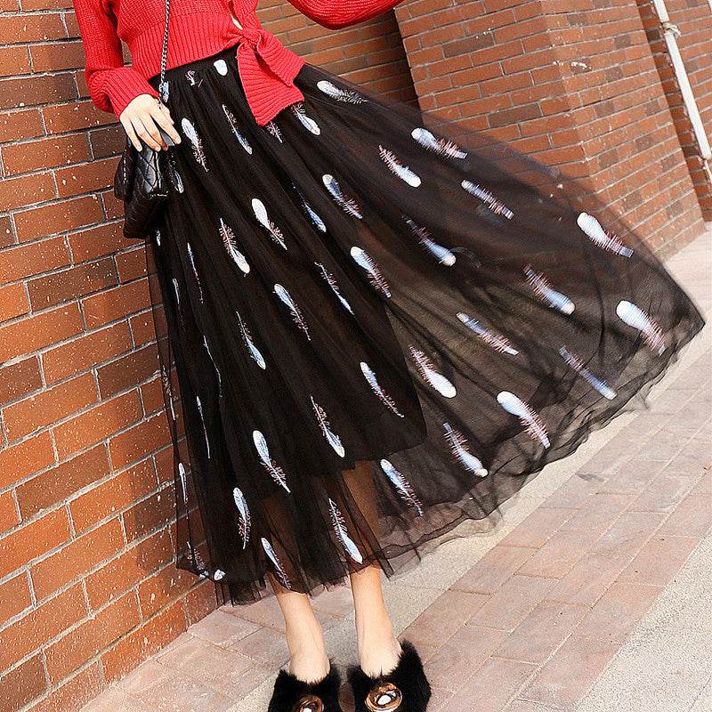 Women's Midi Organza Skirt Fairy Tutu Tulle Skirt - EX-STOCK Canada