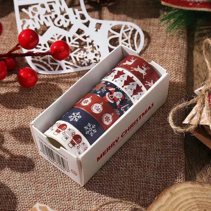 Creative Christmas Gift And Paper Adhesive Tape Journal Tape Christmas Decoration Material Cute Christmas Tape - EX-STOCK Canada
