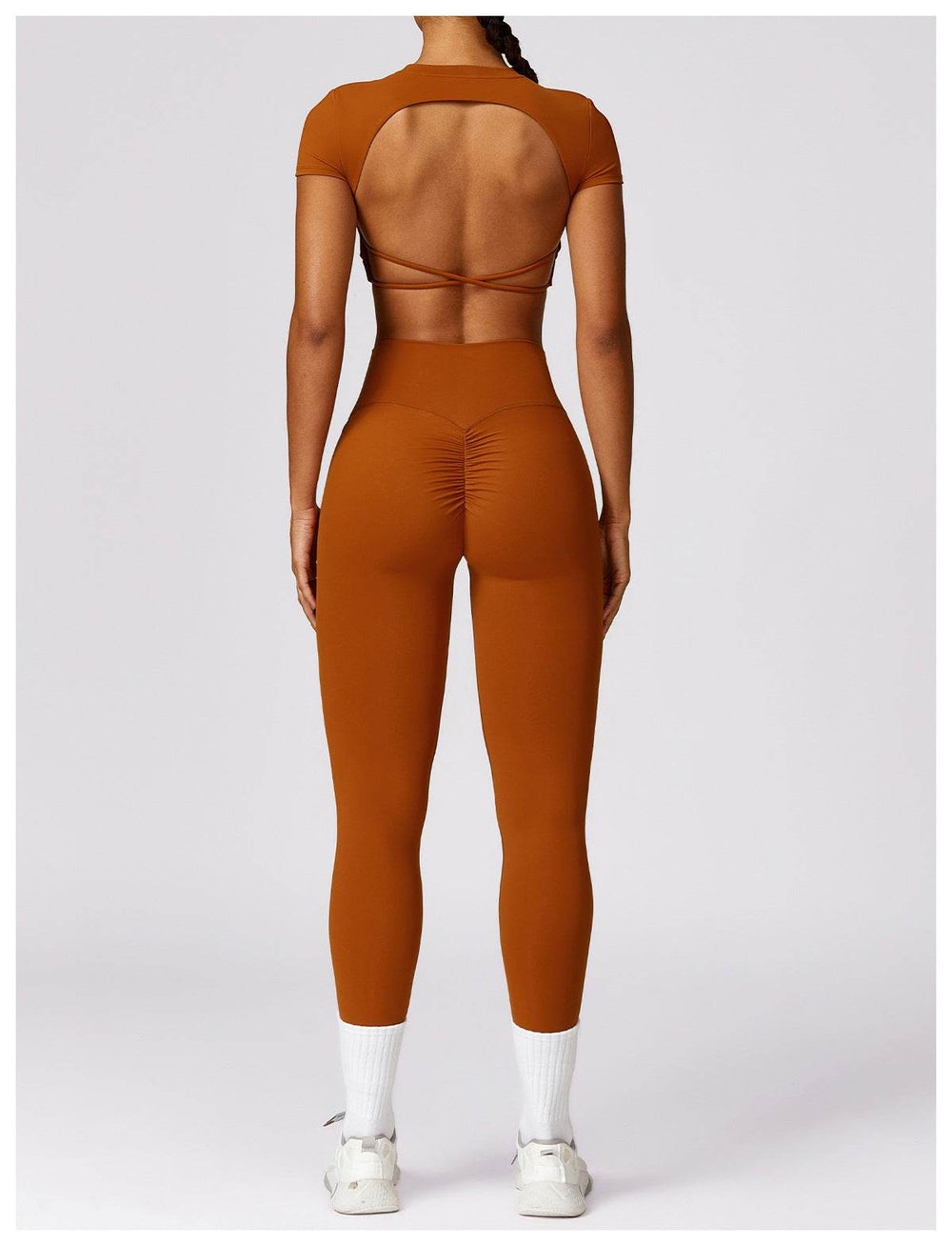 Women 2pcs Workout Gym Outfit Sport Running Fitness wear Pant and crop Top - EX-STOCK Canada