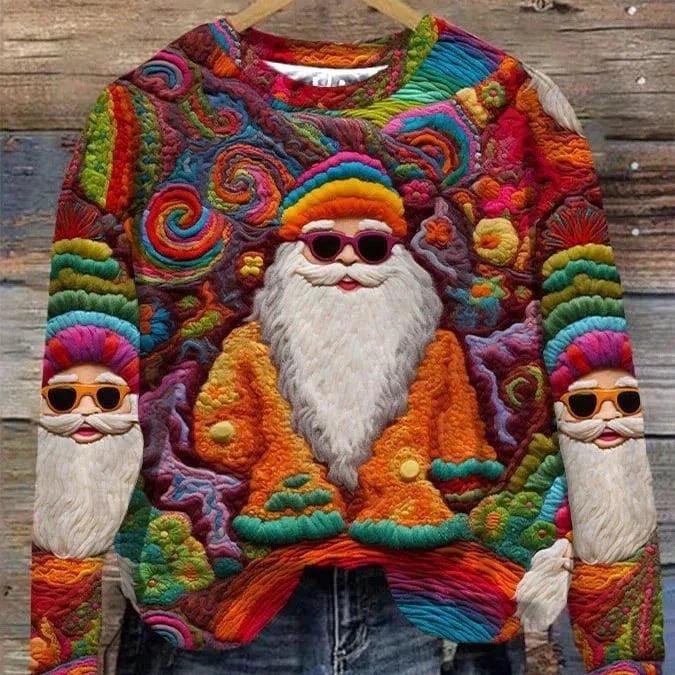 Sweat-shirt de Noël polyvalent pour femmes avec impression numérique 3DEX-STOCK Canada