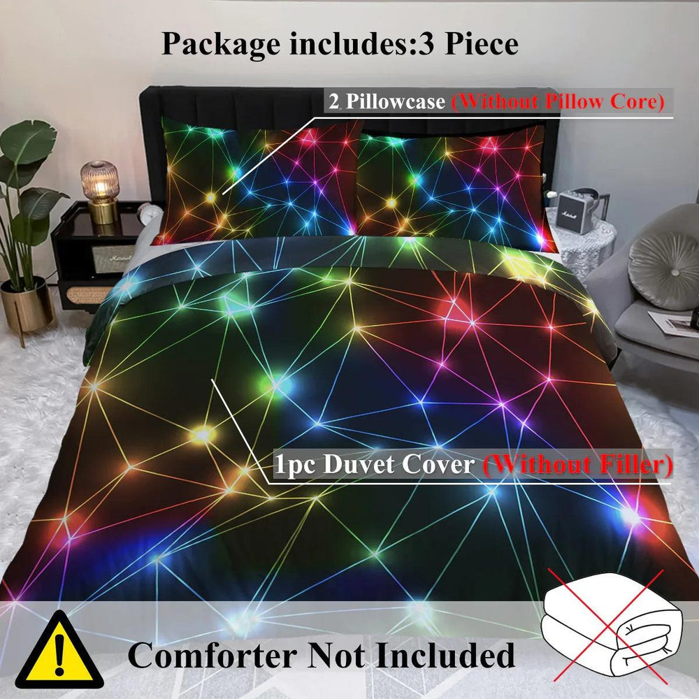 Gorgeous Starlight Duvet Cover Set Single 3pcs Colorful Microfiber Kids Bedding Set EX-STOCK Canada