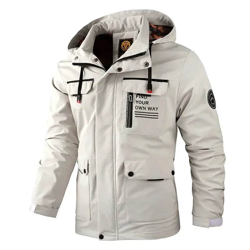 Men's Assault Jacket Spring And Autumn Thin Single Layer Waterproof Windbreaker Outdoor Sports Cargo Coat - EX-STOCK Canada