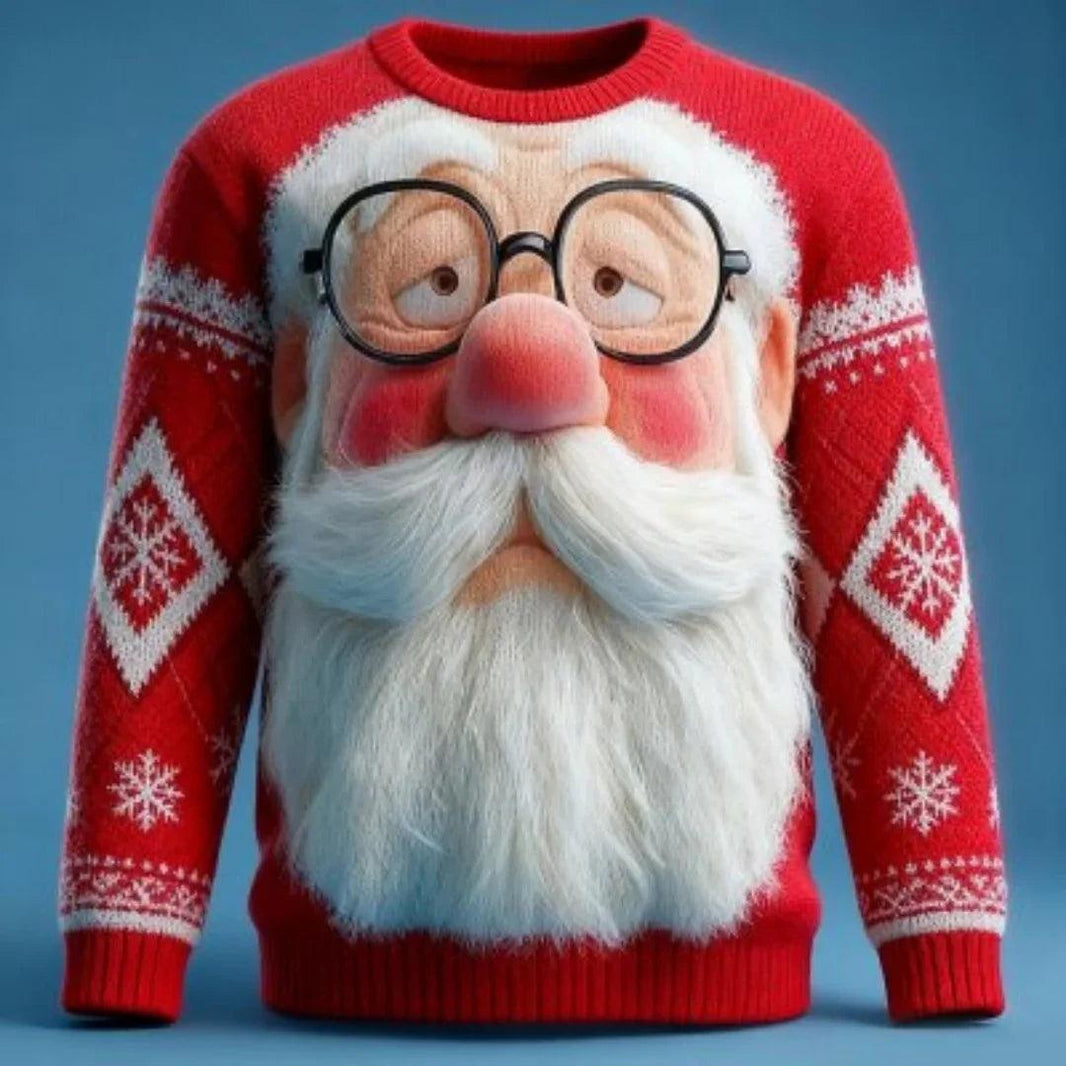 Christmas Santa Claus Reindeer Sweatshirt EX-STOCK Canada