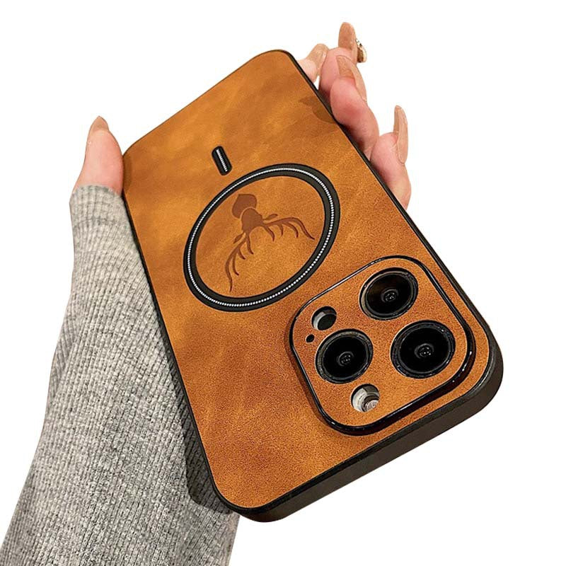 Magnetic Sheepskin Pattern Mobile Phone Protective Case EX-STOCK Canada