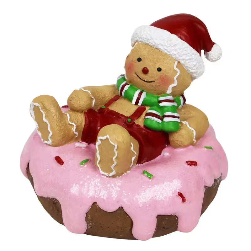 Hand Drawn Cartoon Resin Christmas Decorations Gingerbread Man EX-STOCK Canada