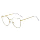 Women's Plate Anti-Blue Light Glasses Fashion Metal Large Frame - EX-STOCK Canada