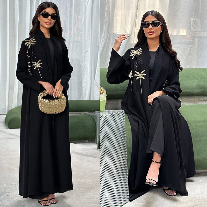 Fashion Muslim Women's Wear Embroidered Robe - EX-STOCK Canada