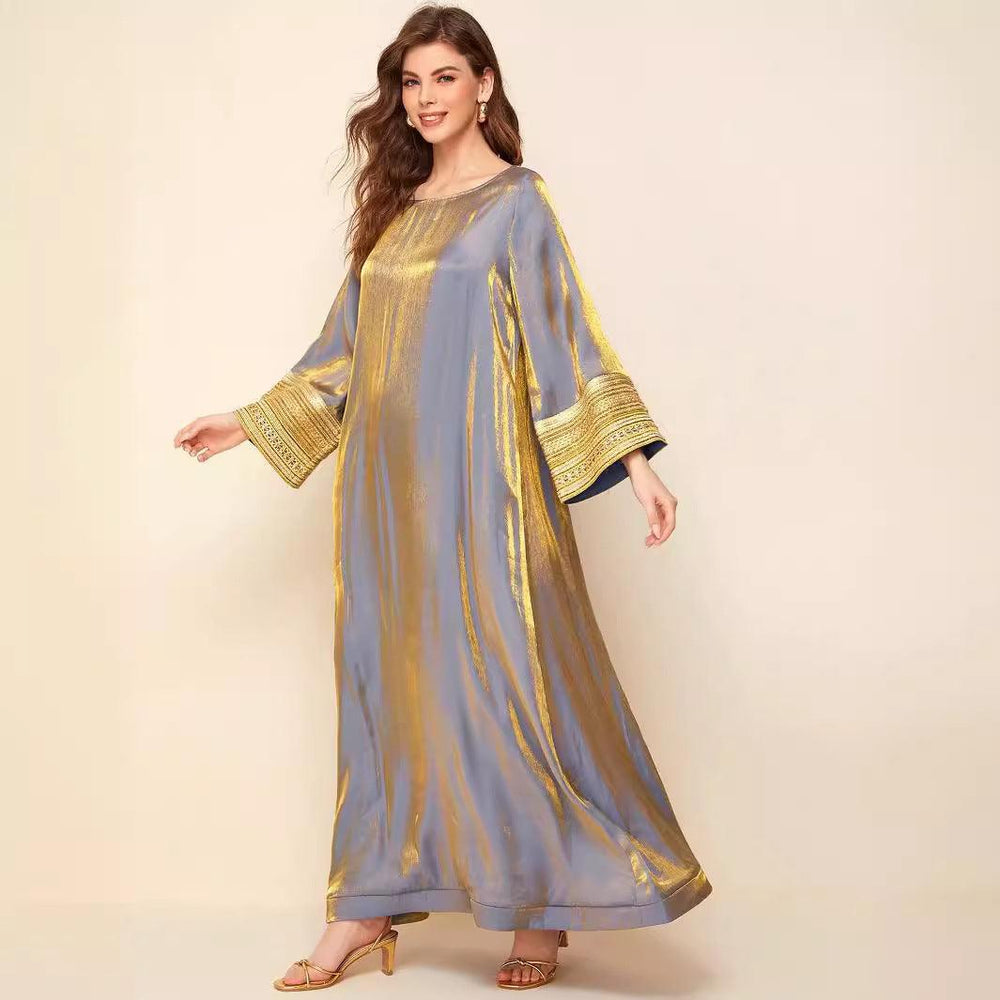 Golden Luxury Middle Eastern Arabic Dress - EX-STOCK Canada