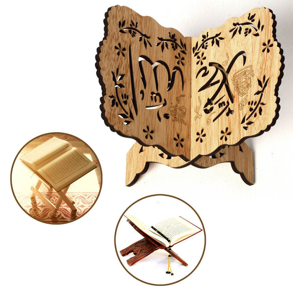 Wooden Bible Bookshelf Eid Al-Fitr Eid Al-Adha Wooden Book - EX-STOCK Canada
